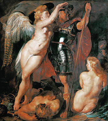 The Coronation of the Hero of Virtue, 1612 | Rubens | Gemälde Reproduktion