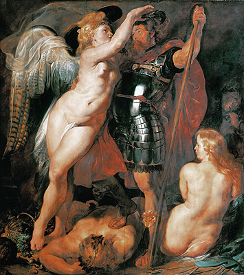 The Coronation of the Hero of Virtue, 1612 by Rubens | Painting Reproduction