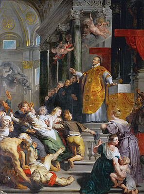The Miracle of Saint Ignatius Loyola, c.1617/18 by Rubens | Painting Reproduction