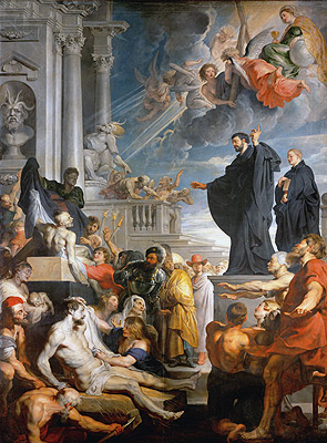 The Miracles of Saint Francis Xavier, c.1617/18 by Rubens | Painting Reproduction