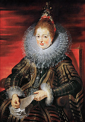 Infantin Isabella Klara Eugenia (1566-1633), Gemahlin von Albrecht VII, c.1613/15 | Rubens | Gemälde Reproduktion