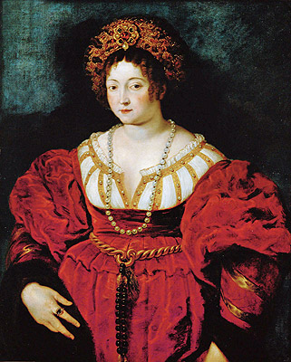 Isabella d'Este (after Titian), c.1605 by Rubens | Painting Reproduction