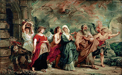 Lot and His Family Leaving Sodom, 1625 | Rubens | Painting Reproduction