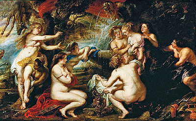 Diana und Kallisto, c.1638/40 von Rubens | Gemälde-Reproduktion