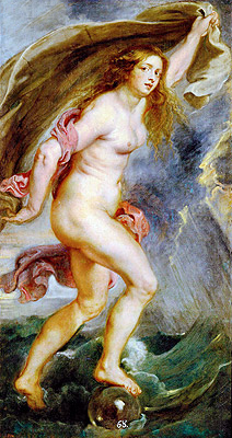 Fortuna, c.1636/38 von Rubens | Gemälde-Reproduktion