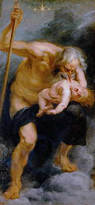 God Saturn Devouring His Son, c.1636/38 | Rubens | Gemälde Reproduktion