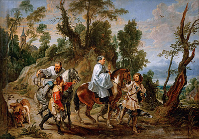 Act of Devotion by Rudolf I of Habsburg, b.1630 | Rubens | Gemälde Reproduktion
