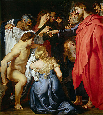 Auferweckung des Lazarus | Rubens | Gemälde Reproduktion