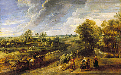 Return from the Harvest, c.1635 | Rubens | Gemälde Reproduktion