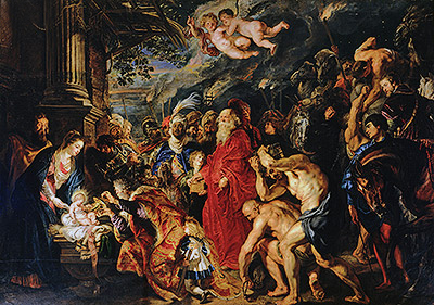 Adoration of the Magi, 1609 | Rubens | Gemälde Reproduktion