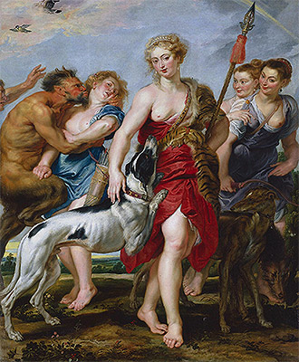 Diana und ihre Nymphen brechen zur Jagd auf | Rubens | Gemälde Reproduktion