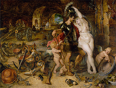 The Return from War (Mars Disarmed by Venus), c.1610/12 | Rubens | Gemälde Reproduktion