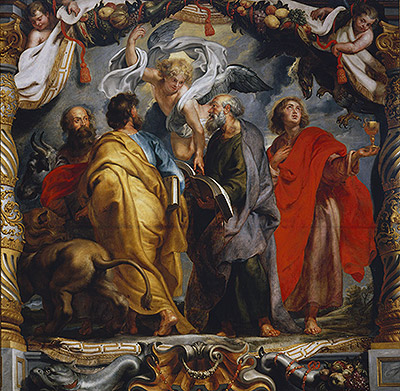 The Four Evangelists, c.1625 | Rubens | Painting Reproduction