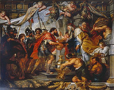 The Meeting of Abraham and Melchizedek, c.1625 | Rubens | Gemälde Reproduktion