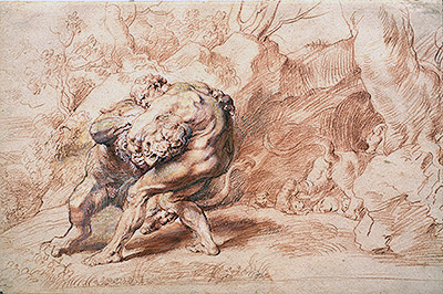 Hercules Strangling the Nemean Lion | Rubens | Painting Reproduction