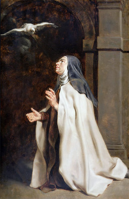 Teresa von Ávilas Vision der Taube, c.1614 | Rubens