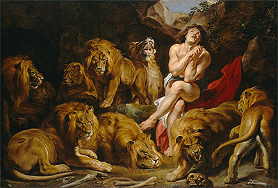 Daniel in the Lions' Den, c.1614/16 | Rubens | Painting Reproduction
