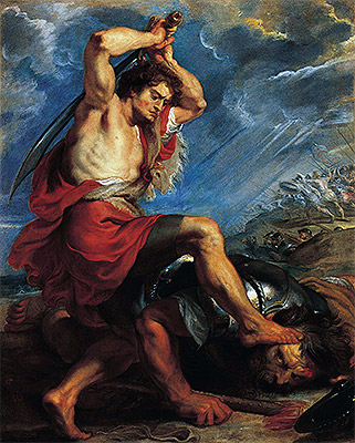 David Slaying Goliath, c.1616 | Rubens | Painting Reproduction