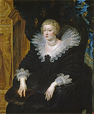 Ana of Austria, Wife of Louis XIII, c.1622 | Rubens | Painting Reproduction
