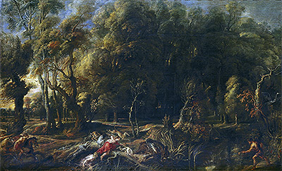 Atalanta und Meleager bei der Jagd auf den Eber von Kalydon, c.1636 | Rubens