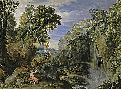 Landscape with Psyche and Jupiter, c.1610 | Rubens | Gemälde Reproduktion