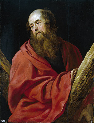 Saint Andrew, c.1611 | Rubens | Painting Reproduction
