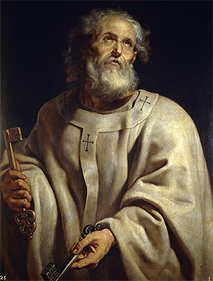 Saint Peter, c.1611 | Rubens | Gemälde Reproduktion
