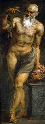 Silenus or a Faun, c.1636/38 | Rubens | Painting Reproduction