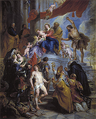 The Holy Family Surrounded by Saints | Rubens | Painting Reproduction