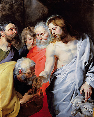 Christ's Charge to Peter, c.1616 | Rubens | Painting Reproduction