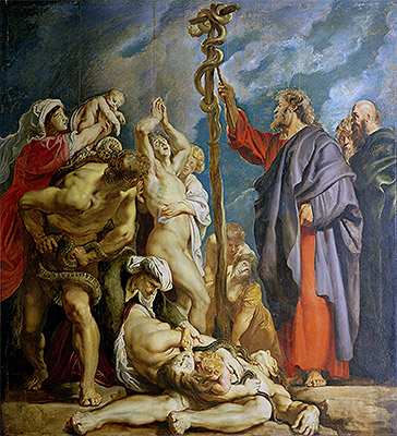 Moses und die ehrene Schlange | Rubens | Gemälde Reproduktion