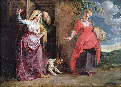 The Expulsion of Hagar, n.d. | Rubens | Gemälde Reproduktion