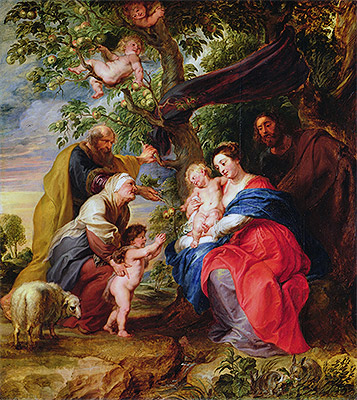The Holy Family under an Apple Tree, c.1632 | Rubens | Painting Reproduction