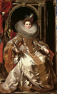 Portrait of Marchesa Maria Serra Pallavicino, 1606 | Rubens | Painting Reproduction