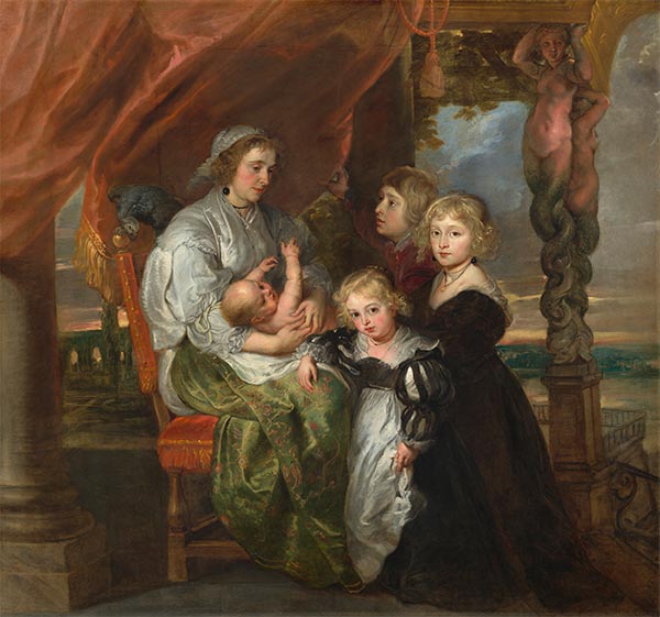 Deborah Kip and Her Children, c.1629/30 | Rubens | Painting Reproduction