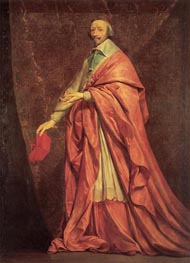 Porträt von Kardinal Richelieu, c.1639 von Philippe de Champaigne | Gemälde-Reproduktion