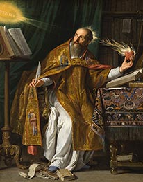 Heiliger Augustinus | Philippe de Champaigne | Gemälde Reproduktion