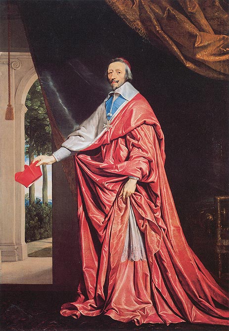Porträt von Kardinal Richelieu, c.1635/40 | Philippe de Champaigne | Gemälde Reproduktion