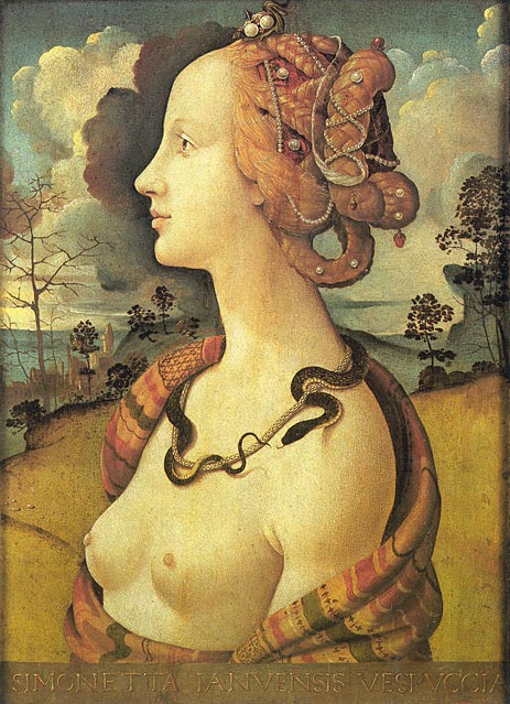 Porträt von Simonetta Vespucci, before 152 | Piero di Cosimo | Gemälde Reproduktion