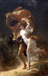 The Storm, 1880 by Pierre-Auguste Cot | Painting Reproduction