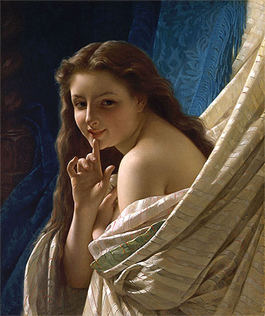 Portrait of a Young Woman, 1869 | Pierre-Auguste Cot | Gemälde Reproduktion