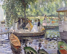 La Grenouillere, 1869 by Renoir | Painting Reproduction