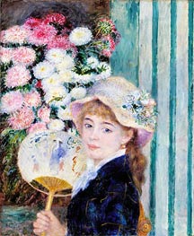 Girl with a Fan, c.1879/80 by Renoir | Painting Reproduction