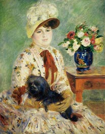 Mlle Charlotte Berthier, 1883 by Renoir | Painting Reproduction