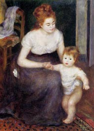 The First Step, 1876 von Renoir | Gemälde-Reproduktion