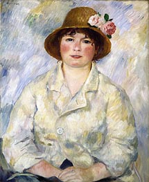 Portrait of Madame Renoir, c.1885 by Renoir | Painting Reproduction