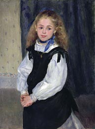 Portrait of Mademoiselle Legrand, 1875 by Renoir | Painting Reproduction