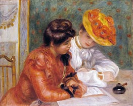 The Letter, c.1895/00 by Renoir | Painting Reproduction