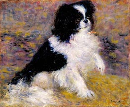 Tama, the Japanese Dog, c.1876 by Renoir | Painting Reproduction