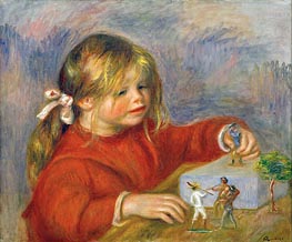 Claude Renoir at Play, 1905 by Renoir | Painting Reproduction